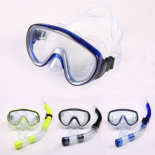 

Diving Mask Full Face Mask Waterproof Single Window - Diving Silicone - For Adults Yellow Blue Black