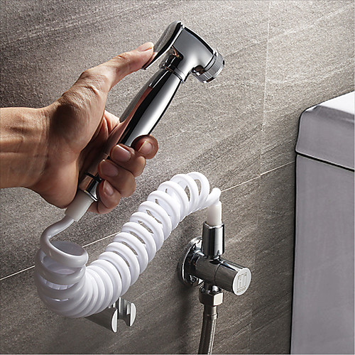 

Bidet Faucet ChromeToilet Handheld bidet Sprayer Self-Cleaning Contemporary