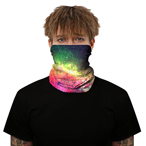 

Neck Gaiter Pollution Protection Quick Dry Ultraviolet Resistant Rainbow Balaclavas Bandana for Adults' Road Cycling Hiking Cycling