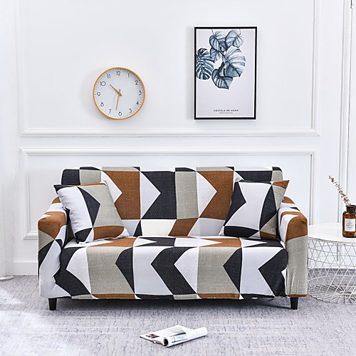 

Sofa Cover Geometric / Multi Color / Contemporary Printed Polyester Slipcovers