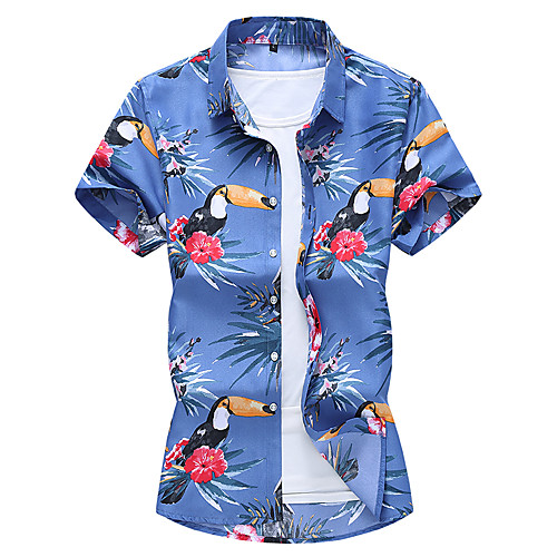 

Men's Daily Elegant Shirt - Floral White
