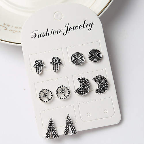

Women's Earrings Holiday Wedding Birthday Romantic Earrings Jewelry Silver For Date Street Festival 1 set