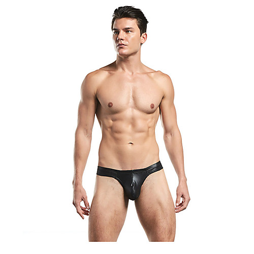 

Men's Sequins / Basic Briefs Underwear / G-string Underwear Mid Waist Gold Silver Black M L XL