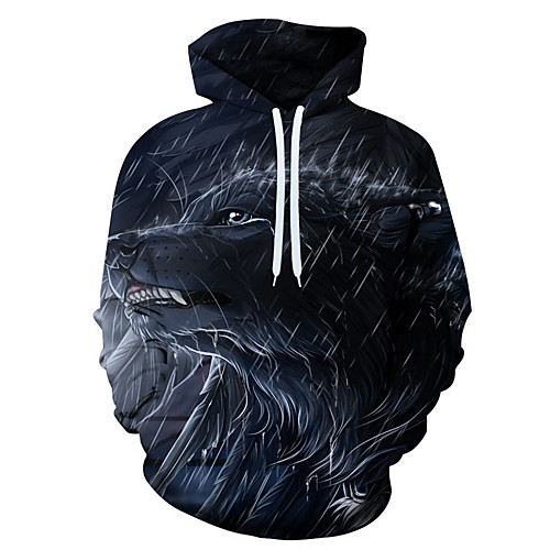 

Men's 3D Print / Casual Hoodie - 3D / Cartoon / Character Rainbow US32 / UK32 / EU40