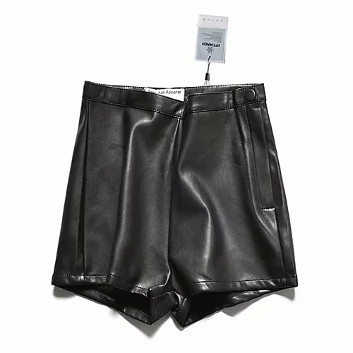 

Women's Basic Shorts Pants - Solid Colored Black XS S M