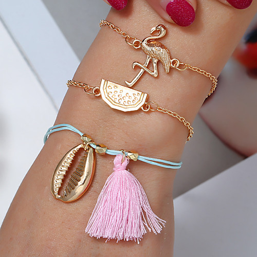 

Women's Bracelet Classic Wedding Birthday Vintage Theme European Trendy Casual / Sporty Ethnic French Alloy Bracelet Jewelry Gold For Date Festival