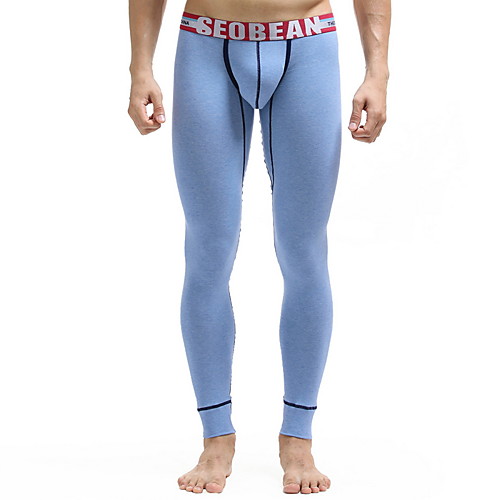 

Men's Normal Cotton Sexy Long Johns Solid Colored Mid Waist