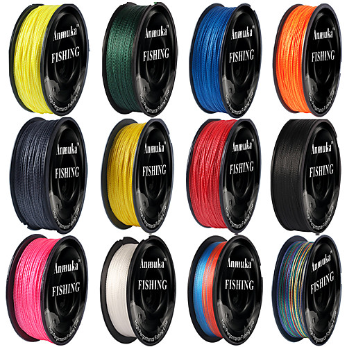 

PE Braided Line / Dyneema / Superline 4 pcs Fishing Line 100M / 110 Yards PE 0.1/0.12/0.14/0.16/0.2/0.23/0.28/0.3/0.32/0.34/0.37/0.4/0.5/0.6 mm General Fishing