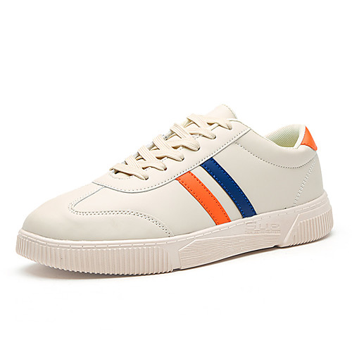 

Men's PU Summer / Spring & Summer Casual Sneakers Walking Shoes Breathable White / Black / Beige