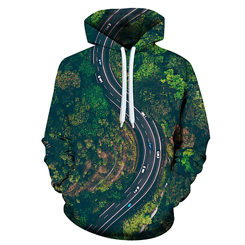 

Men's 3D Print / Casual Hoodie - 3D / Cartoon / Character Rainbow US32 / UK32 / EU40