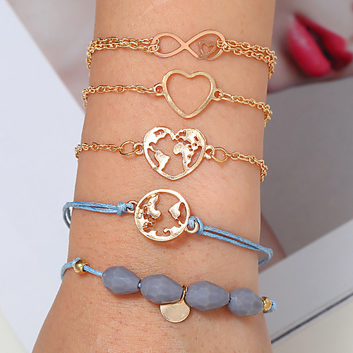 

Women's Bracelet Classic Wedding Birthday Vintage Theme European Trendy Casual / Sporty Ethnic French Alloy Bracelet Jewelry Gold For Date Festival