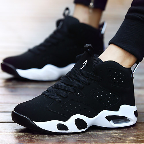 

Men's Suede / Mesh Spring & Summer / Fall & Winter Sporty / Classic Athletic Shoes Walking Shoes Breathable Burgundy / White / Black