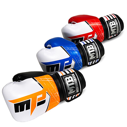

Boxing Gloves For Martial Arts Muay Thai MMA Kickboxing Full Finger Gloves Durable Shock Absorption Breathable Shockproof Adults Kids Men's Women's - Red Orange Blue