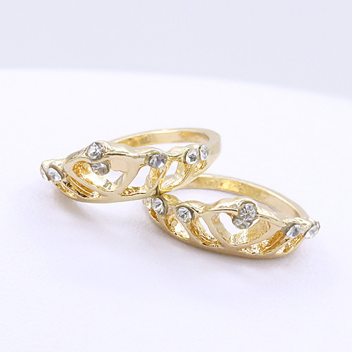 

Women's Ring 1pc Gold Alloy Elegant Holiday European Festival Jewelry