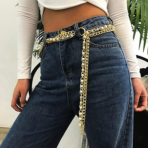 

Waist Chain Classic Elegant Vintage Women's Body Jewelry For Holiday Date Classic Alloy Lucky Gold 1 Piece