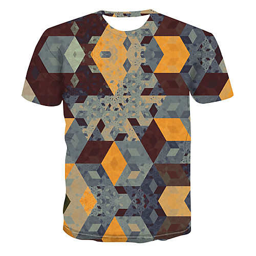 

Men's Daily Basic T-shirt - 3D Rainbow