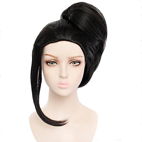 

My Hero Academia Boko No Hero YAOYOROZU MOMO Cosplay Wigs Women's Asymmetrical 15 inch Heat Resistant Fiber Plaited Black Black Anime