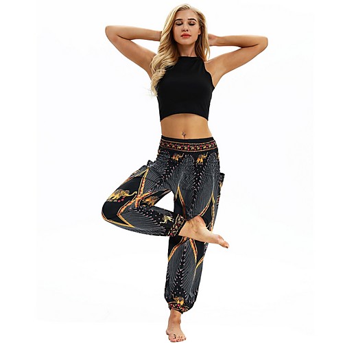 

Women's Sporty Chinos Pants - Animal Gold One-Size