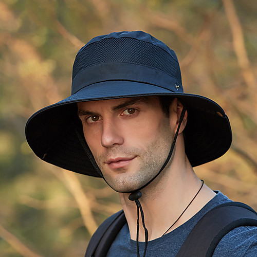 

Hiking Hat Fishing Hat Fisherman Hat Hat 1 PCS Portable Sunscreen UV Resistant Breathable Solid Color Cotton Autumn / Fall Spring Summer for Men's Women's Camping / Hiking Hunting Fishing Dark Grey