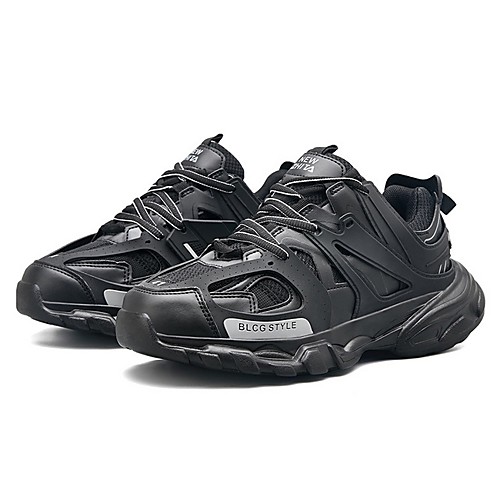 

Men's Mesh Spring & Summer Athletic Shoes Running Shoes Non-slipping Color Block Yellow / White / Black