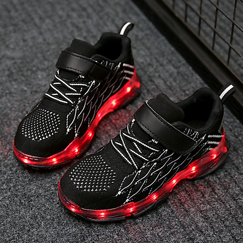 

Boys' / Girls' Comfort / LED Shoes Flyknit Trainers / Athletic Shoes Little Kids(4-7ys) / Big Kids(7years ) Cycling Shoes / Walking Shoes LED Red / Blue / Black Spring / Fall