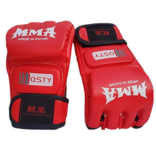 

Boxing Training Gloves / Boxing Gloves For Boxing, Fitness Fingerless Gloves Breathable, Moisture Permeability, Protective Black / Red / WhiteRed
