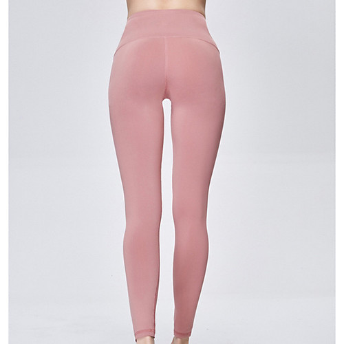

Women's Sports Sporty Legging - Solid Colored Mid Waist Wine Blushing Pink Army Green S M L