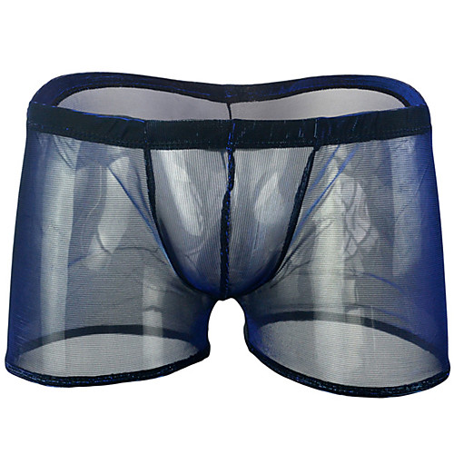 

Men's Lace Boxers Underwear - Normal Low Waist Red Green Navy Blue One-Size