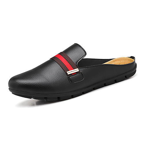 

Men's PU Spring & Summer / Fall & Winter Classic / Casual Clogs & Mules Breathable White / Black