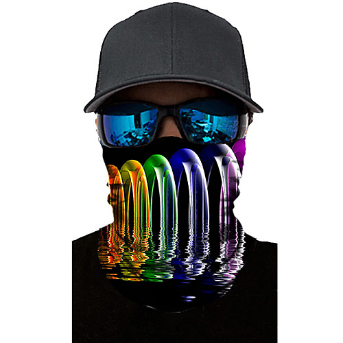 

Neck Gaiter Pollution Protection Quick Dry Ultraviolet Resistant Rainbow Balaclavas Bandana for Adults' Road Cycling Hiking Cycling