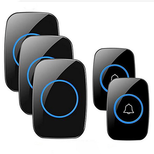 

Wireless Doorbell FullHouse Waterproof Door Bell Kit Distinguish Front and Rear Doors Over 1000 feet Range and 60 Chime 5 Levels Volume and LED Flash for Home Office Classroom