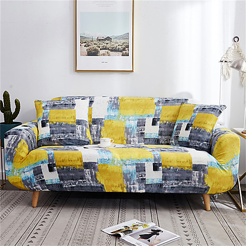 

Sofa Cover Romantic Yarn Dyed Polyester / Cotton Blend Slipcovers