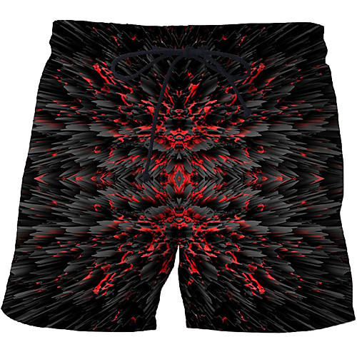 

Men's Sporty / Exaggerated Sweatpants / Shorts Pants - 3D / Geometric Pattern / 3D Print Print Rainbow US32 / UK32 / EU40 US34 / UK34 / EU42 US36 / UK36 / EU44