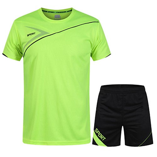 

Men's Daily Sports Basic Set - Color Block / Letter Red