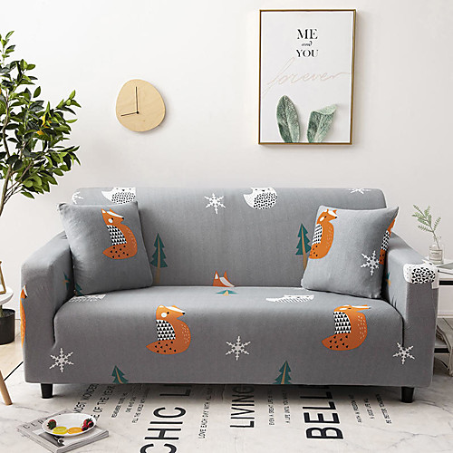 

Sofa Cover Romantic Yarn Dyed Polyester / Cotton Blend Slipcovers