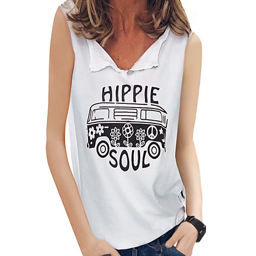 

Women's Letter Print T-shirt Daily White / Red / Yellow / Green
