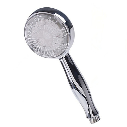 

LED Shower Head Color Changing 2 Water Mode 7 Color Glow Light Automatically Changing Handheld Showerhead