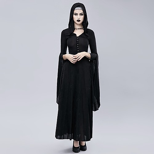 

Plague Doctor Retro Vintage Gothic Steampunk Dress Masquerade Women's Costume Black Vintage Cosplay Event / Party Long Sleeve