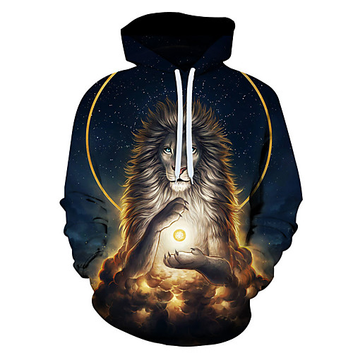 

Men's 3D Print / Casual Hoodie - 3D / Cartoon / Character Rainbow US32 / UK32 / EU40