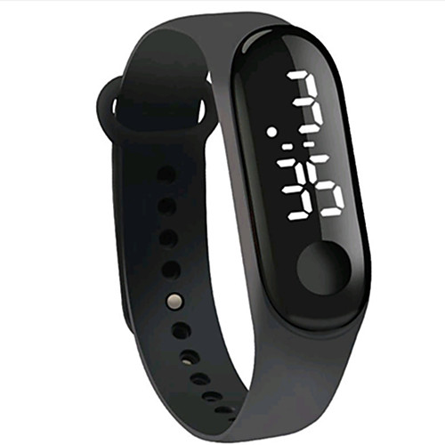 

Unisex Digital Watch Outdoor Fashion Black White Red Silicone Chinese Digital Red Orange White Water Resistant / Waterproof LED Light Casual Watch 30 m 1 pc Digital