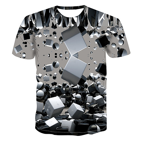 

Men's Daily Basic T-shirt - 3D Gray