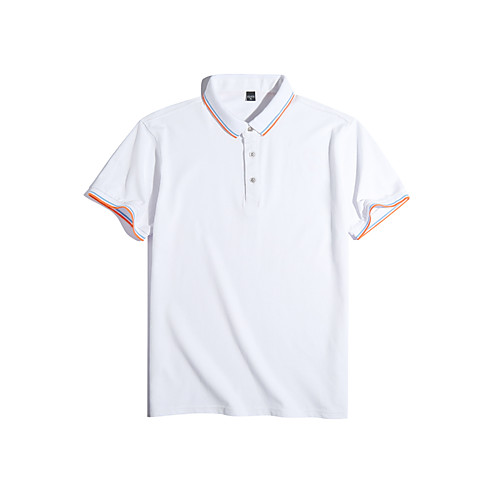 

Men's Daily Sports Basic Polo - Color Block Patchwork Purple