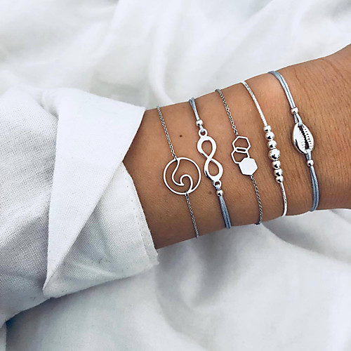 

Women's Bracelet Classic Wedding Birthday Vintage Theme European Trendy Casual / Sporty Ethnic French Alloy Bracelet Jewelry Silver For Date Festival