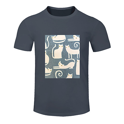 

Men's Women's Running T-Shirt Workout Shirt Round Neck Running Active Training Jogging Breathable Quick Dry Moisture Wicking Sportswear Cat Plus Size Tee / T-shirt Top Short Sleeve Activewear