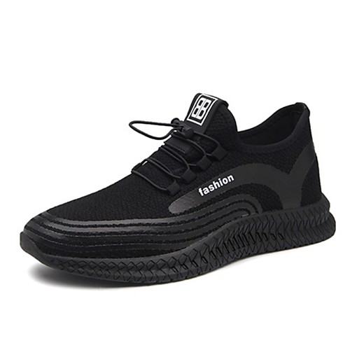 

Men's Mesh Spring & Summer Athletic Shoes Running Shoes Non-slipping Black