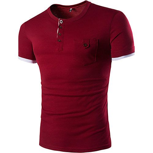 

Men's Daily T-shirt - Solid Colored Wine