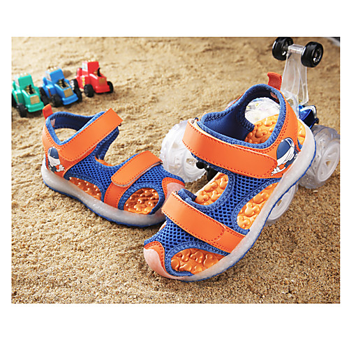 

Boys' / Girls' LED Shoes Mesh Sandals Little Kids(4-7ys) / Big Kids(7years ) Walking Shoes LED Orange / Green / Blue Spring / Summer