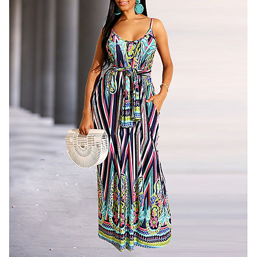 

Women's 2020 Blue Dress Elegant Summer Sheath Striped S M