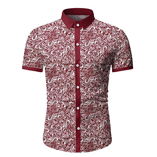 

Men's Daily Holiday Shirt - Floral Red