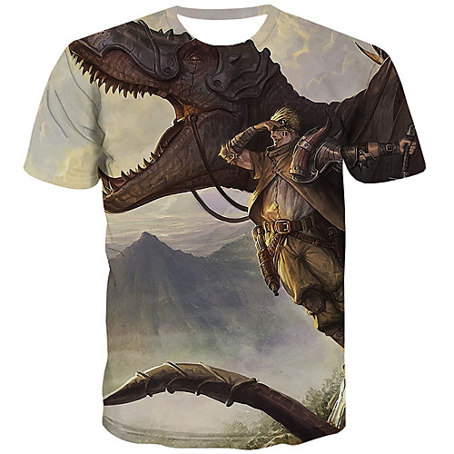 

Men's Daily Street chic T-shirt - 3D Print Rainbow